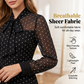 👗 50% RABATT NU!✨ Polka Dot Tie-Neck Midi Klänning – Pärlbälte & A-linje – Elegant Vintage Festklänning 🥂