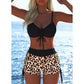 🩱 BEGRÄNSAT ERBJUDANDE: 50% RABATT! ✨ Dam Bikini Set – Snörning i Toppen, Boyshorts, Flera Stilar 🏖️