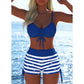 🩱 BEGRÄNSAT ERBJUDANDE: 50% RABATT! ✨ Dam Bikini Set – Snörning i Toppen, Boyshorts, Flera Stilar 🏖️