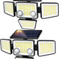 🏆SISTA DAGEN REA 50% RABATT🔥 Utomhuslampor med solceller - 3000LM 188 LED rörelsesensorlampor för utomhusbruk