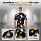 ⏳Begränsad tid – 50% rabatt⏰Herr T-shirt med rund hals och 3D geometriskt mönster