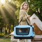 🐕 50% RABATT NU! 🎒 Portabelt Vikbart Mjukt Husdjursbur för Resor & Hem – Lättvikt, andningsbart nät & hopfällbart – säkert och bekvämt för katter eller små hundar på språng 🐈
