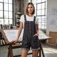 👖 50 % RABATT NU! ✨ Retro enfärgad overall – justerbara axelband, stora fickor & avslappnad passform – perfekt sommar-casual essential ☀️