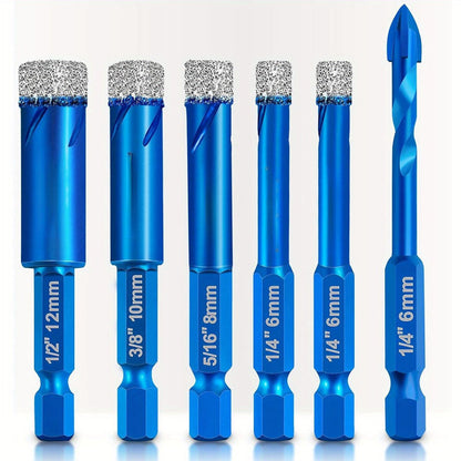 🔥Köp hela setet och spara🎁Diamantborr 6-delars set