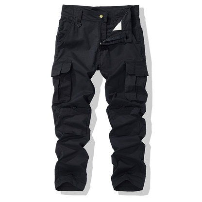 👖 50% RABATT NU!✨ Herr Klassiska Byxor – Hållbara Multi-Ficka & Rakt Ben – Utomhus & Jobb Essential 🛠️