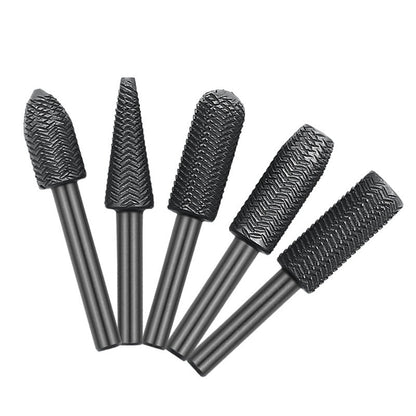 🔧 50% RABATT NU!✨ 5-delars Set med Roterande Stålfilar – Hållbara, Multi-form & Effektiv Avgradning 🛠️