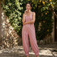 👗 50% RABATT NU!✨ Dam Casual Randig Jumpsuit – Andningsbar, Lös Passform & Spaghetti Band – Sommar Essential ☀️