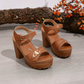 👡 BEGRÄNSAD TID 55% RABATT! ✨ Dam Klumpklack Platförm Sandaler – Stabila, Stoppade, Sommar 🌞