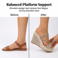 👡 50% RABATT! ☀️ Sandaler med kilklack för damer – Bekväma, stadiga & snygga – perfekta för sommarklänningar, shorts eller en dag på stan – dämpad sula för långa promenader 🌸