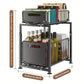 ⏳Time-Limited Special⏰ 2-Tier Pull-Out Shelf – Independent Double-Tier Sliding, 5-Level Height Adjustable & Sturdy Carbon Steel – Maximize Cabinet Storage Effortlessly 💪