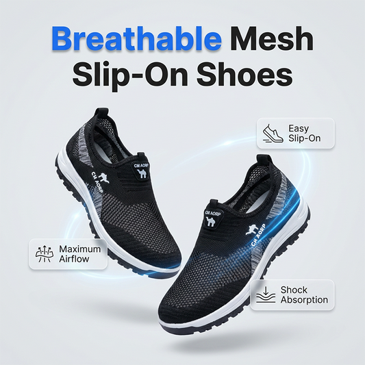 🔥 50% RABATT på utvalda produkter🎉Andningsbara mesh-sneakers för män – slip-in design