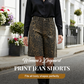🩳 60% RABATT! 🐆 Damshorts i jeans med leopardmönster – Trendig & bekväm passform – Perfekt för sommaren, festivaler eller en tuff streetwear-look – sval denim som sitter skönt 🔥