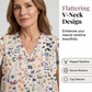👚 55 % RABATT NU! 🌸 Dam V-ringad blommig knappskjorta – lätt & luftig, avslappnad passform, perfekt för jobb, helg & varma dagar ✨