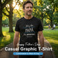 ⏳Begränsad tid – 50% rabatt⏰Glad fars dag - Herrars avslappnade T-shirt med grafiskt tryck