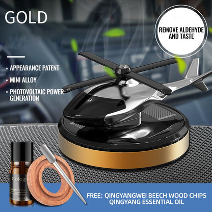 🔥 60% RABATT på utvalda produkter🎉Metallisk Solcellsdriven Helikopter Luftrenare