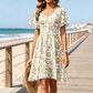 👗 50% RABATT NU! ✨ Damklänning med Blommönster och V-ringning – Volangärmar, A-linje & Lättviktigt – Luftig & Romantisk – Perfekt för sommarfester eller helgens brunch 🌸