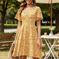 👗 50% RABATT NU! ✨ Damklänning med Blommönster och V-ringning – Volangärmar, A-linje & Lättviktigt – Luftig & Romantisk – Perfekt för sommarfester eller helgens brunch 🌸