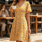 👗 50% RABATT NU! ✨ Damklänning med Blommönster och V-ringning – Volangärmar, A-linje & Lättviktigt – Luftig & Romantisk – Perfekt för sommarfester eller helgens brunch 🌸