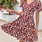 👗 50% RABATT NU! ✨ Damklänning med Blommönster och V-ringning – Volangärmar, A-linje & Lättviktigt – Luftig & Romantisk – Perfekt för sommarfester eller helgens brunch 🌸