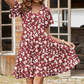 👗 50% RABATT NU! ✨ Damklänning med Blommönster och V-ringning – Volangärmar, A-linje & Lättviktigt – Luftig & Romantisk – Perfekt för sommarfester eller helgens brunch 🌸