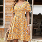 👗 50% RABATT NU! ✨ Damklänning med Blommönster och V-ringning – Volangärmar, A-linje & Lättviktigt – Luftig & Romantisk – Perfekt för sommarfester eller helgens brunch 🌸