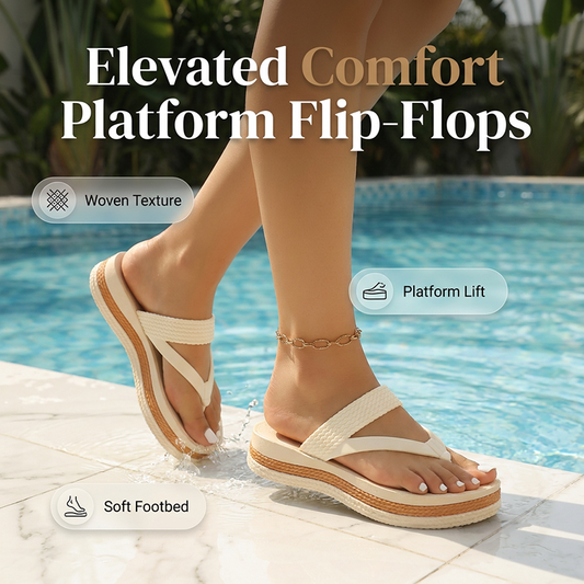 👡 NU 50% RABATT! 🌸 Damsandaler med flätade remmar och platåsula – Dämpad fotbädd och slitstarka remmar – Lätta, perfekta för stranden, poolen eller lediga sommardagar – Bekväma och stiliga ☀️