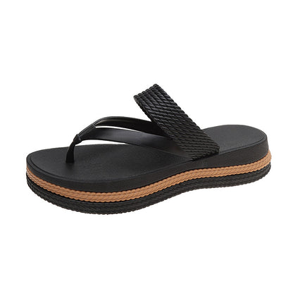 👡 NU 50% RABATT! 🌸 Damsandaler med flätade remmar och platåsula – Dämpad fotbädd och slitstarka remmar – Lätta, perfekta för stranden, poolen eller lediga sommardagar – Bekväma och stiliga ☀️