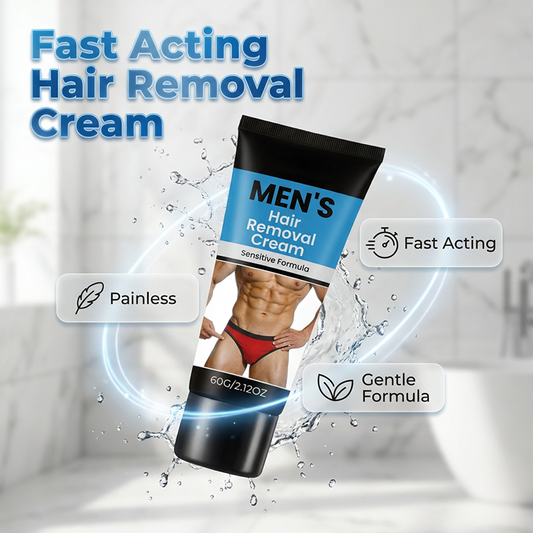 ✨ Köp 1 få 1 GRATIS🎁Mild hårborttagningskräm för män 🧴 Snabb, smärtfri & skonsam – slät hud utan irritation ✨