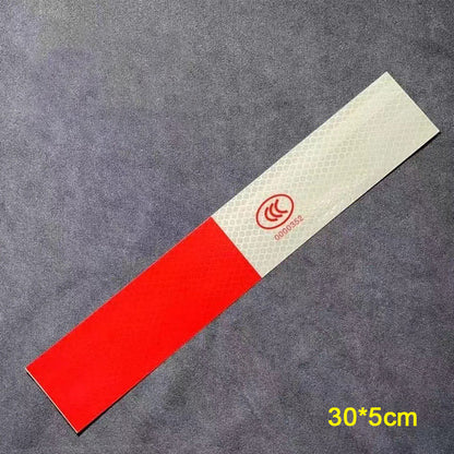 ⚠️ TIDSBESTÄMD 50% RABATT! ✨ Röd-vita reflexdekaler – Hög synlighet, slitstarka, dra av och klistra på 🔦