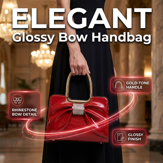 🔥 50% RABATT på utvalda produkter🎉Elegant damaxelväska med rosett & krokodilmönster 👜 Lyxig textur, söt rosett & tidlös elegans – din perfekta vardagsaccessoar ✨