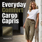 👖 45% RABATT NU! 🌿 Kvinnors Avslappnade Casual Cargokapriser – Rymliga Fickor, Andningsbart Tyg & Avslappnad Passform – Vardagskomfort, Redo För Varmt Väder ✨