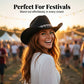 ✨ 50% RABATT NU! 🤠 Kvinnors Rhinestone Hjärta Cowboyhatt – Gnistrande French Jazz Fedora & Premium Strukturerad Silhuett – Elegant, Glamorös & Festivalredo 🎪