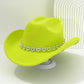 ✨ 50% RABATT NU! 🤠 Kvinnors Rhinestone Hjärta Cowboyhatt – Gnistrande French Jazz Fedora & Premium Strukturerad Silhuett – Elegant, Glamorös & Festivalredo 🎪