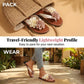 👡60% RABATT på utvalda produkter🎉🌺 Damernas Blomma Platta Sandaler Casual Strand Tong Flip Flops
