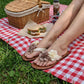 👡60% RABATT på utvalda produkter🎉🌺 Damernas Blomma Platta Sandaler Casual Strand Tong Flip Flops