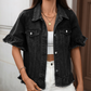 🧥 60% RABATT NU! 🌾 Damernas Sommar Jeansjacka med Volangärmar – Lätt, Snygg & Andningsbar 🦋