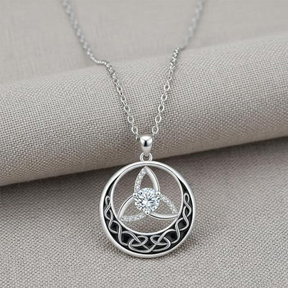✨ 50% RABATT NU! 💍 Vintage keltisk knutsmycke – 925 silver & gnistrande CZ – Tidlöst symbol för kärlek 🎁