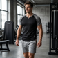 👕 TIDSBEGRÄNSAD 60% RABATT! ✨ Herr V-ringad Raglan T-shirt – Snabbtorkande, Slim Fit, Tvåfärgad 🏋️