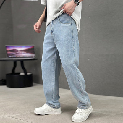 👖 TIDSBEGRÄNSAT 60% RABATT! ✨ Herr Avslappnad Passform Raka Ben Byxor – Klassiska Fickor, Allsidiga, Bekväma 🧵