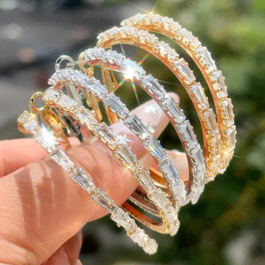 💎 55 % RABATT NU! ✨ Dam CZ-örhängen – djärv design, lätt koppar & diskret glans, från kontoret till middagen 🌸
