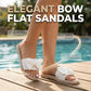 ⏳Begränsad tid – 50% rabatt⏰Eleganta Rosett Platta Sandaler