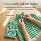 👚 LIMITED-TIME 50% OFF! 💥 Women's Plaid Ruffle Collar Puff Sleeve Top – Gingham, Breathable, Romantic Charm ✨