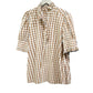 👚 LIMITED-TIME 50% OFF! 💥 Women's Plaid Ruffle Collar Puff Sleeve Top – Gingham, Breathable, Romantic Charm ✨