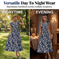 Women’s Summer Ruffled Flutter Sleeve Tie Waist Floral Midi Dress