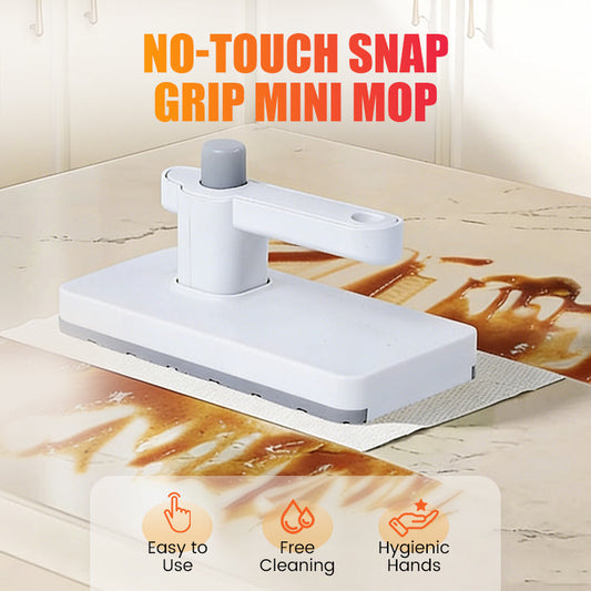 ⏳Begränsad tid – 55% rabatt⏰Beröringsfri Snap Grip Mini Mopp