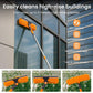 2-i-1 fönstersköljare med lång förlängningsstav