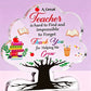 Premium Acrylic Plaque for Teacher Appreciation