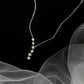 💎Exklusiva smycken💎Damhalsband med kaskaderande stjärnor 🌟 Kaskaderande stjärndesign, draperas vackert, inget lås behövs 💫
