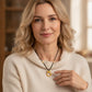 📢📢50% RABATT !! ⏰ Elegant guldros hängsmycke halsband
