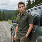 👔 TIDSBEGRÄNSAT 50% RABATT! 💥 Herr Klassisk Passform Kortärmad Casual Skjorta – Hållbart Tyg, Cargofickor, Tidlös ✨